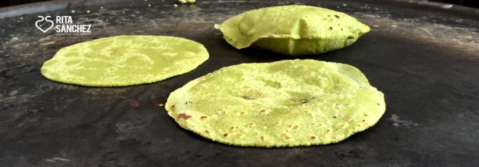 Tortillas de nopal de Nazaria García